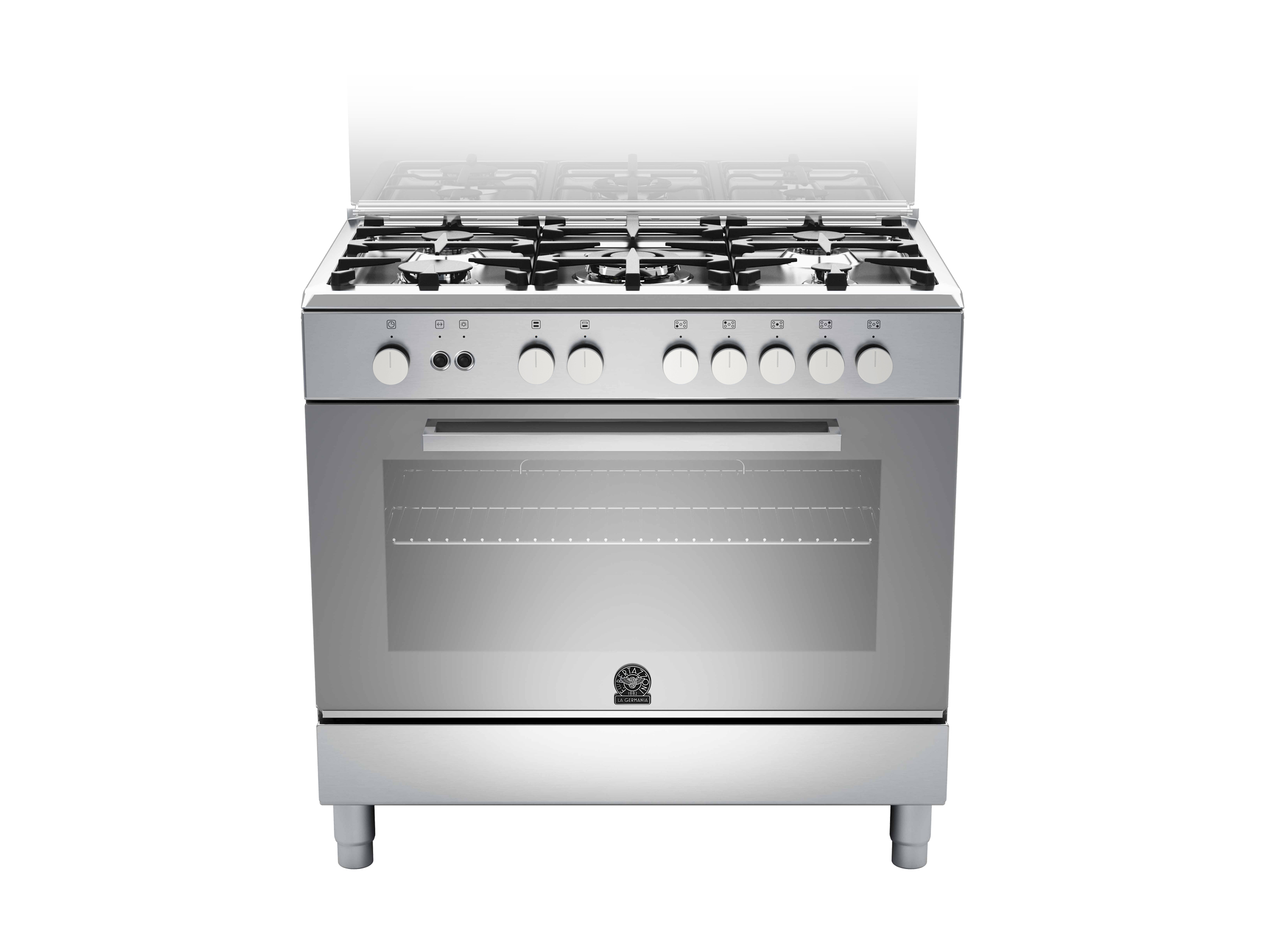 90 5-burners, Gas oven Gas grill DX | Bertazzoni La Germania - Stainless