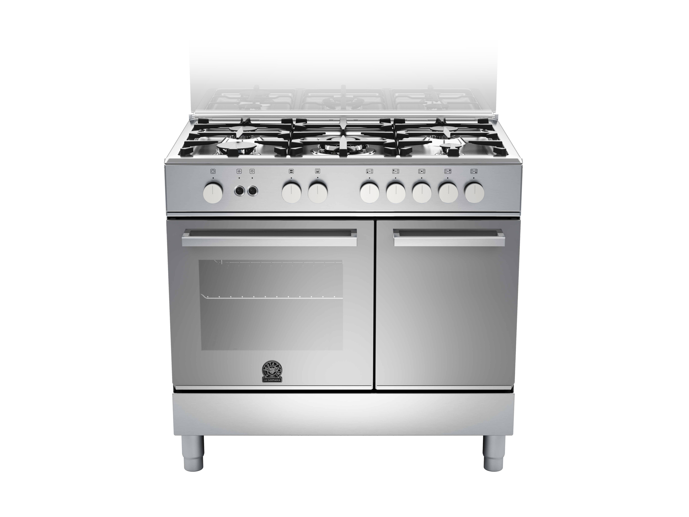 90-5 burners, Gas Oven Gas Grill, Storage Comp. | Bertazzoni La Germania - Stainless